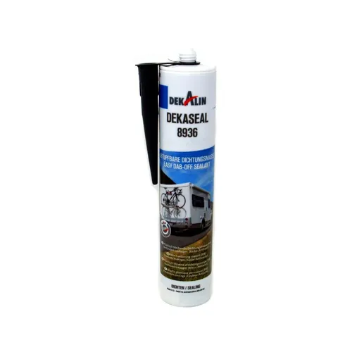 Dekalin DEKAseal 8936 Dichtmasse, 310ml, anthrazit - Dichtmasse & Dichtband, dauerelastisch und ideal für die Abdichtung von Dachhauben und Fenster, perfekt für Wohnwagen und Reisemobile.