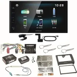 Kenwood DMX-125DAB Bluetooth Digitalradio Einbauset für Audi TT 8J - Zubehör für Car HiFi: Komplettes Einbauset mit Bluetooth, DAB+ und Touchscreen für Audi TT 8J – alles für mühelosen Einbau und beste Klangqualität.