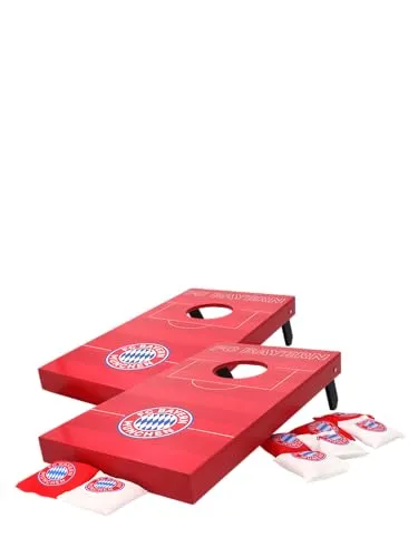 FC Bayern München Cornhole Wurfspiel - Rot - Würfelspiele und offizieller Fanartikel des Rekordmeisters FC Bayern München. Ideal für Fans und Freizeitspaß im Garten oder auf Partys.