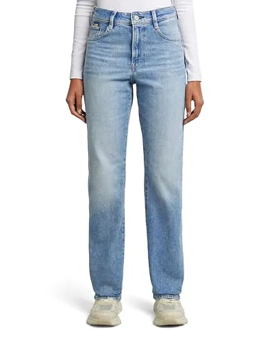 G-STAR RAW Damen Viktoria High Straight Jeans - Damen-Jeanshosen mit hohem Bund, aus hochwertigem Denim für optimalen Tragekomfort und einen modernen Look. Ideal für jeden Anlass.
