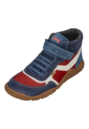 KOEL RAMI Barfußschuh Bordo rot 26 EU - Wanderschuhe, ideal für Barfußgefühl und Komfort, aus hochwertigem Glattleder mit warmem Wollfutter, perfekt für aktive Kinder.