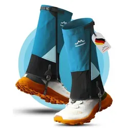 Alpenwert Gamschen Wasserdicht geschützt beim Wandern, Jagd, Schnee Gamasche Gamaschenschuh (1 Paar) Wandern Gamschen blau S