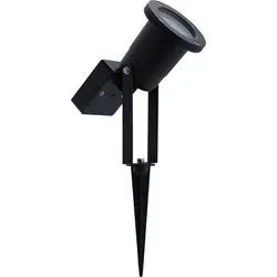 Ledvion - LED Solar Piercing Spot, Schwarz, IP44, Aluminium, 0.29W, 3000K, LED-Strahler, LED-Gartenstrahler für den Außenbereich - Schwarz