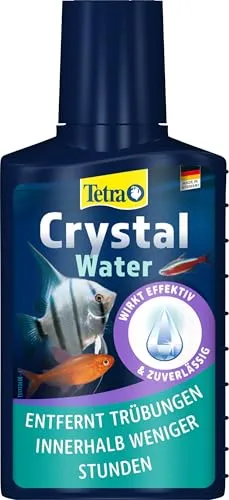 Tetra CrystalWater - Wasserklärer für kristallklares Aquarienwasser, bindet Schwebepartikel, schnelle Wirkung in 2-3 Stunden, 100 ml Flasche