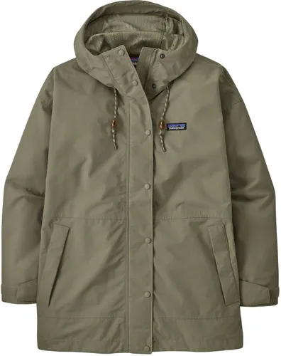 Patagonia Women Outdoor Everyday Rain Jacket - River Rock Green (XL) - Jacken - Sportliche, wasserdichte Hardshelljacke aus recycelten Fischnetzen, um Plastikmüll zu reduzieren. Fair Trade Certified und ideal für umweltbewusste Outdoor-Enthusiasten.