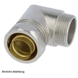 USW-M Metallverschraubung 90 Grad M50x1,5 - Hochwertige USW-M Metallverschraubung im 90 Grad Winkel mit M50x1,5 Gewinde. Ideal für eine sichere Verbindung von Schläuchen mit Außendurchmesser 45,0 mm. Robuste Bauweise für anspruchsvolle Anwendungen.