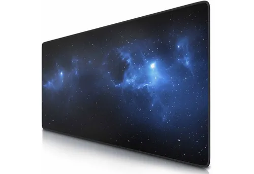 CSL Gaming Mauspad XXL Speed Mousepad 900 x 400 x 3 mm, große Tischunterlage, rutschfest, abwaschbar, Geschwindigkeit & Präzision, Stars Design