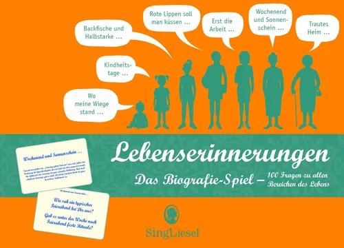 Linus Paul | Lebenserinnerungen: Das Biografie-Spiel - Gesellschaftsspiel mit 100 Fragen zu allen Lebensbereichen, ideal für ältere Menschen zur aktiven Erinnerung und Unterhaltung.