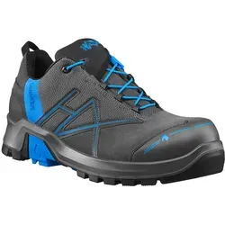 CONNEXIS Safety+ GTX low grey-blue, UK 13.0 / EU 48 - Hochwertige Sicherheitsschuhe - Arbeits- & Schutzkleidung mit GORE-TEX® für Wasserdichtigkeit und Atmungsaktivität, extrem rutschfeste Sohle und HAIX® CONNEXIS® System für ermüdungsfreies Gehen.