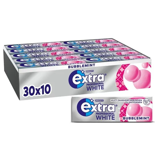 Wrigley's EXTRA Professional White Bubblemint Zuckerfrei ( 30x10 Dragees)