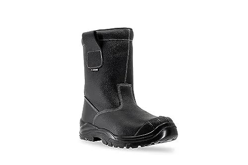 Lendeo Polar Black S3 CI SRC Stiefel gefüttert schwarz, Größe: 40 EU - Arbeitsschuhe für den Winter: Lendeo Polar Black mit Webpelz-Futter, dämpfender Anti-Shock-Sohle und beidseitigen Anziehschlaufen für einfachen Einstieg.