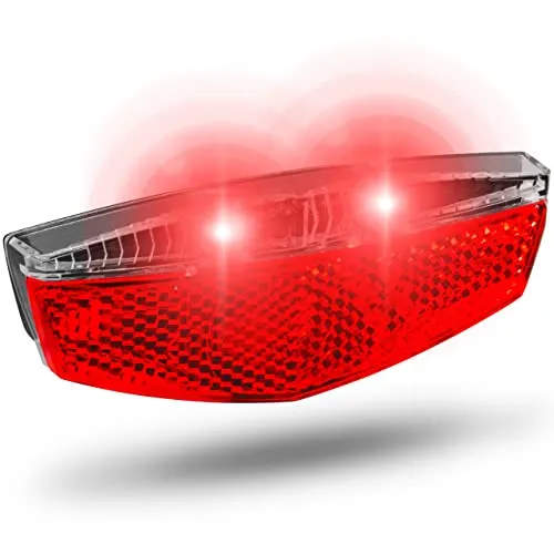 Büchel Fahrradlicht Tivoli Dynamo Rücklicht - LED mit Dynamo - Fahrradbeleuchtung mit LED-Rücklicht, Sichtweite bis 250m und 40 Stunden Brenndauer. StVZO zugelassen und einfach zu montieren, ideal für sicheres Fahren bei Dunkelheit.