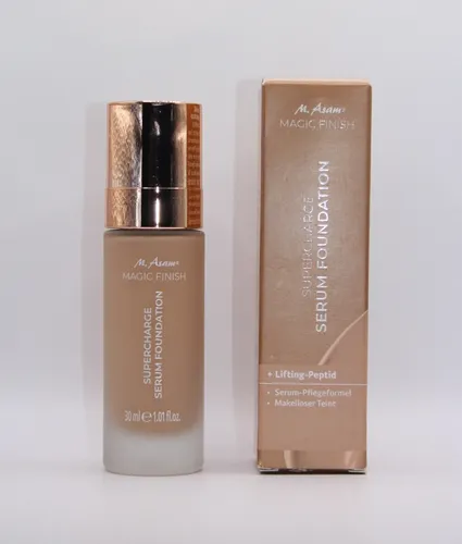 M. Asam MAGIC FINISH Supercharge Serum 240 Creamy Nude 30ml - Make-up Concealer in Creamy Nude, angereichert mit pflegenden Inhaltsstoffen für ein strahlendes, ebenmäßiges Hautbild.