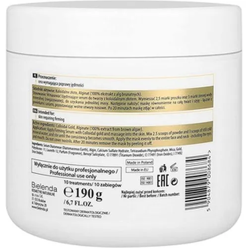 Bielenda Professional - Face Algae Mask With Colloidal Gold Face Mask From Colloidal Gold 190G (500 ml) (33082547)