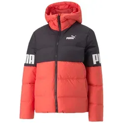 Puma Winterjacke Power Hooded Down Puffer lachsrot Damen