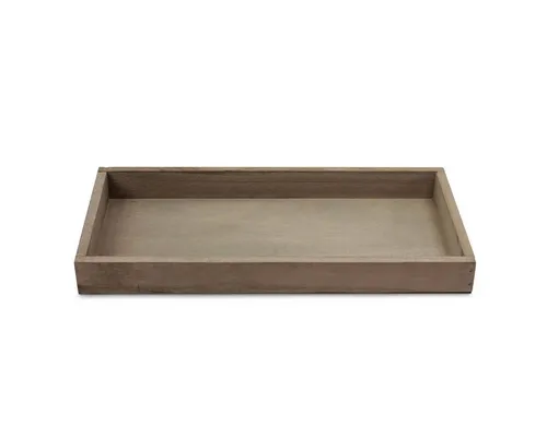 matches21 HOME & HOBBY Dekoschale Holz Servier-Tablett rechteckig braun 30 x 15 cm als Deko-Tablett (1 St), Kleines Holz-Tablett als Boho Tisch-Deko Adventskranz Kerzenhalter