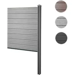 WPC-Sichtschutz Sarthe - Erweiterungselement 98cm grau - Praktisches Erweiterungselement für den modernen WPC-Sichtschutz. Robust und witterungsbeständig, ideal für individuelle Anpassungen auf Terrasse oder im Garten.