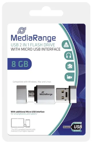 USB Stick 8GB 2.0+MicroUSB