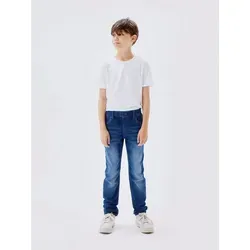 NAME IT Boy Jeans Slim Fit Sweat - Bequeme Jogger Fit Jeans für Jungen - Jungen-Jeanshosen mit angenähtem Kordelzug und weichem Sweat-Material für optimalen Tragekomfort und Bewegungsfreiheit.