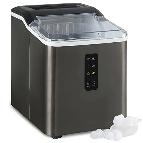Klarstein Albaron Supreme Eiswürfelmaschine - Eiswürfelmaschine für 12 kg Eis pro Tag, ideal für Partys! Schnelle Produktion in 9 Minuten und Selbstreinigungsprogramm für einfache Pflege.