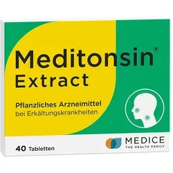 Meditonsin Extract Pflanzl. Erkältungstabl. 40 ST - Pflanzliche Tabletten zur Unterstützung bei Erkältungssymptomen. Einfach in der Anwendung, auch zum Kauen geeignet. Ideal für die tägliche Pflege in der Erkältungszeit.