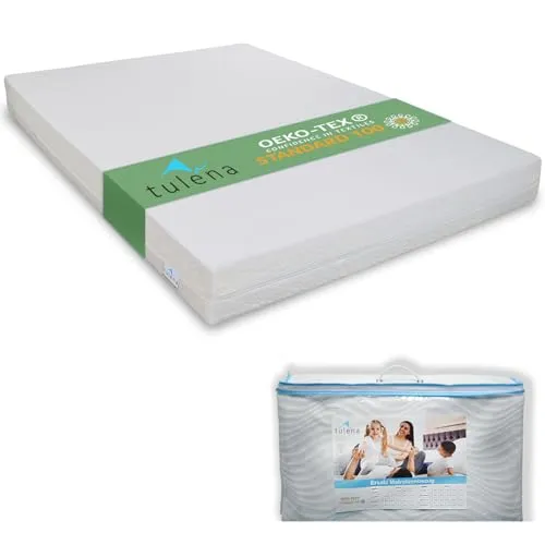 TULENA Matratzenbezug 160 x 200 cm Weiß | Waschbarer Matratzenschoner mit Reißverschluss aus Baumwolle - Schützender und waschbarer Matratzenschoner für mehr Hygiene und Komfort. Ideal gegen Staub und Schmutz, mit praktischem Reißverschluss für einfache Handhabung. Perfekt für Schlafzimmer, Hotels und Pensionen.