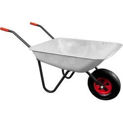 Aga Schubkarre 100 Liter - Robuste Gartenschubkarre für Garten und Bau - Die Aga Schubkarre mit 100 l Volumen und 110 kg Tragfähigkeit ist der perfekte Begleiter für Gartenarbeit und Baustellen. Robust, mit aufblasbarem Rad, für einfaches Handling.