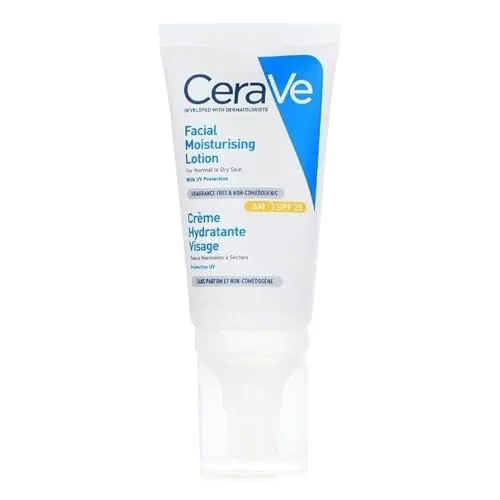 CeraVe Feuchtigkeitsspendende Tagescreme LSF 25, 52 ml, Mandel