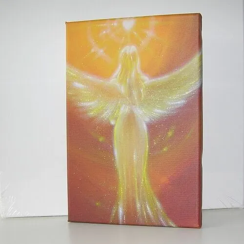 Engel Bild Leinwanddruck "Das Herz weiß es" Geschenke zur Genesung, Schutzengel