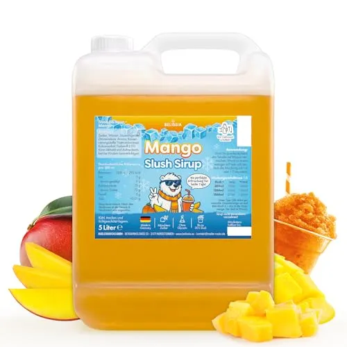 Belissia Slush Eis Sirup 5 Liter Konzentrat | Mango Geschmack