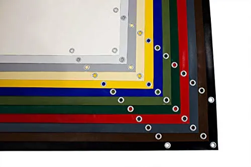 Hochwertige PVC LKW Plane 900g/m² - Lichtgrau RAL7035, 3m x 1m mit Rundösen - Robuste, wasserdichte PVC-Plane für vielseitige Anwendungen in Industrie und Garten. Reißfest und UV-beständig, ideal für den ganzjährigen Außeneinsatz.