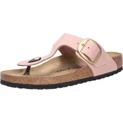 Birkenstock Leder-Zehentrenner "Gizeh" in Rosa - Größe 39 - Eleganter Zehentrenner aus hochwertigem Leder mit ergonomischer Decksohle. Ideal für den täglichen Komfort und rutschfeste Laufsohle für sicheren Halt.