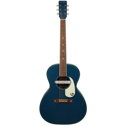 JD Concert DELTO DENM - Jim Dandy Serie - Akustische Gitarre mit Sapele Decke und Walnuss Griffbrett, ideal für Einsteiger und Musiker, die besonderen Klang suchen. Stilvolles Dark Denim Finish.
