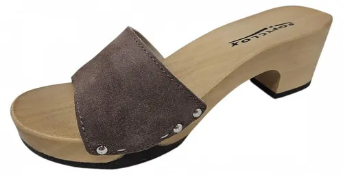 Softclox Kelly Pantolette Braun - 41 - Elegante Damenpantolette in Mocca von Softclox, ideal für stilvolle Auftritte und bequemes Tragen im Alltag.