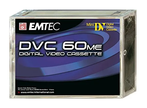 Emtec Mini DV 60 x 5 - EKDVC605 - 5er Pack Mini DV Video-Kassetten für zuverlässige Aufnahmen mit 60 Minuten pro Kassette. Ideal für Ihre Camcorder-Projekte und kreative Videoaufnahmen.