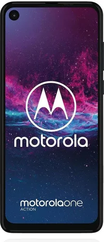 Motorola One Action 128GB Denim Blue - Handys ohne Vertrag mit 12-MP-Dreifach-Kamera und Ultra-Weitwinkel-Videoaufnahme für beeindruckende Aufnahmen in jeder Situation.