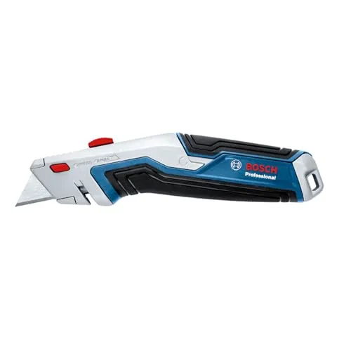 Bosch Professional Universalmesser mit einziehbarer Klinge - Cuttermesser mit einziehbarer Klinge für maximale Sicherheit und Präzision, ideal für Handwerker und Heimwerker.