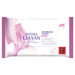 Reckitt Benckiser Deutschland GmbH SAGROTAN Liasan Intima Sensitive Intim-Pflegetücher, Alkoholfreie Intimtücher für sanfte und zuverlässige Hygiene jeden Tag, 1 Packung = 30 Tücher 3038787