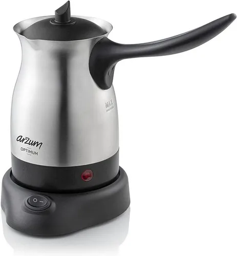 Arzum Optimum Türkische Kaffeemaschine, Kaffeekanne - Kaffeekanne für 4 Tassen, kabelloser Betrieb mit 800 W für perfekten Türkischen Kaffee jederzeit.