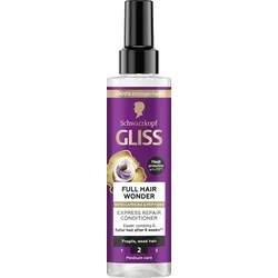 Schwarzkopf Gliss Full Hair Wonder Conditioner 200 ml - Leave-in Conditioner für geschwächtes Haar, spendet intensive Feuchtigkeit und pflegt, fördert die Kämmbarkeit und sorgt für gesundes, glänzendes Haar ohne Ausspülen.