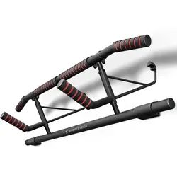 Sportstech Klimmzugstange Pullmate – Türrahmen-Montage mit Klimmzughilfe - Fitness-Kleingeräte für effektives Training zu Hause, rutschfeste Griffe und bis 200 kg belastbar, ideal für Krafttraining.