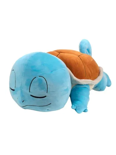 Pokemon Sleeping Squirtle Plüschtier - 45 cm großer Squirtle, perfekt zum Kuscheln und ideal für Pokemon-Fans jeden Alters.