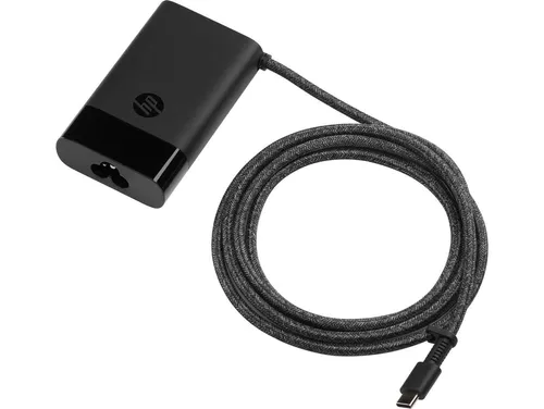 HP USB-C 65W Laptop Charger - Kompaktes Netzteil für alle USB-C Geräte, ideal für unterwegs und passt in jede Tasche