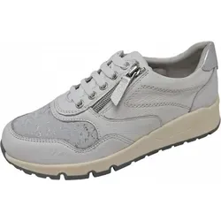 Reflexan Dingel sportlicher Schnürer Weiß - 37 - Sportliche Damen Sneakers von Reflexan in elegantem Weiß mit silbernen Akzenten, ideal für den Alltag und Freizeit.