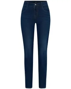 5-Pocket-Jeans BRAX "Style SHAKIRA" für Damen, Kurzgrößen, Dunkelblau - Damenjeans im Slim Fit mit 4 Way Stretch für optimale Bewegungsfreiheit. Kombinierbar für zeitlose Outfits und perfekt für jeden Anlass.