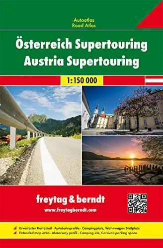 Österreich Supertouring, Autoatlas 1:150.000: Autoatlas, Stadtpläne (freytag & berndt Autoatlanten)