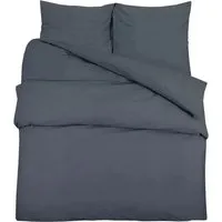 vidaXL Bettwäsche-Set Anthrazit 220x240 cm - Bettwäsche aus 100% Baumwolle, weich und pflegeleicht. OEKO-TEX zertifiziert für höchste Qualität. Verleiht deinem Schlafzimmer einen eleganten Look und ist maschinenwaschbar.