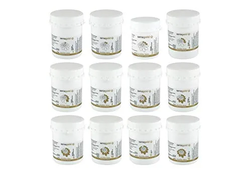 Senagold Schüssler Salze Set Nr. 1-12 (11x1000 + 1x400 Tabletten) * glutenfrei * hergestellt nach HAB in Deutschland (11x1000 + 1x400 Tabletten)