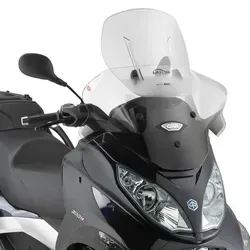 GIVI Windschild - Höhenverstellbar - Motorradzubehör mit 12 cm höhenverstellbarem Windschild, der die Originalscheibe ersetzt und für verbesserten Windschutz sorgt.