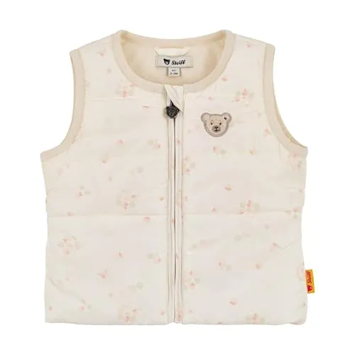 Steiff Weste EU Größe 74 buttercream, Kinderweste für jeden Anlass - Vielseitige Kinderweste in buttercream, ideal für Outdoor-Aktivitäten und Übergangszeiten. Aus weichem Material, das Bewegungsfreiheit bietet. Pflegeleicht und waschmaschinenfest – perfekt für kleine Abenteurer!